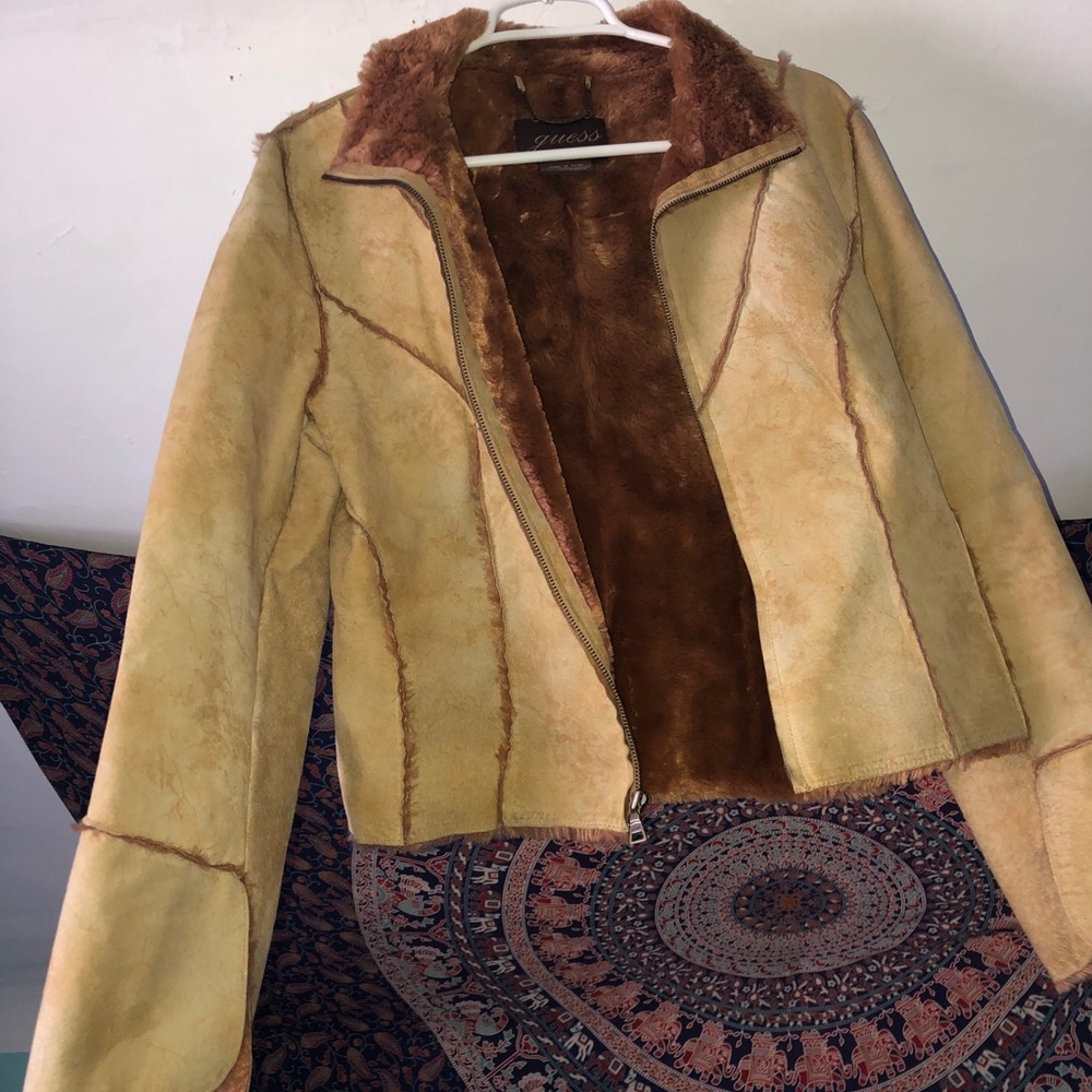 Vintage GUESS Real Leather Jacket